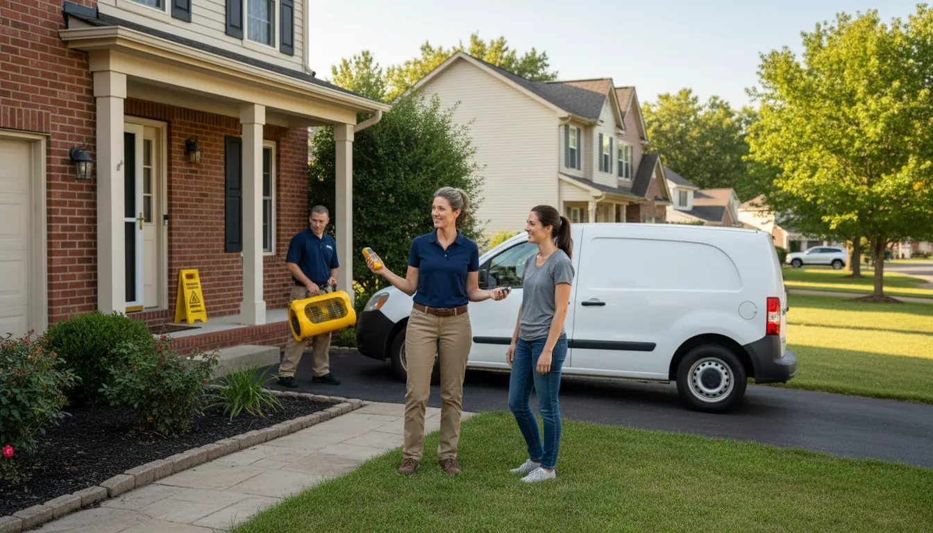 Residential water damage restoration in Conway, PA
